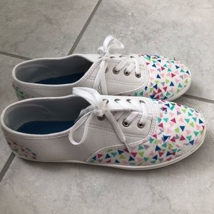 TIME AMD TRU White and Patterned shoes.